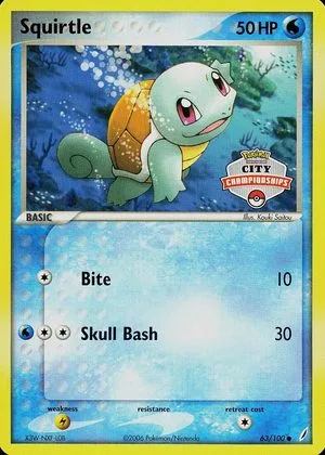 Squirtle [City Championships], English Pokemon card