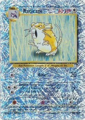 Raticate [Reverse Holo], English Pokemon card