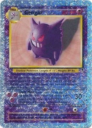 Gengar [Reverse Holo], English Pokemon card