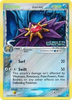 Starmie [Reverse Holo], English Pokemon card