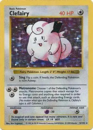 Clefairy [Shadowless], English Pokemon card