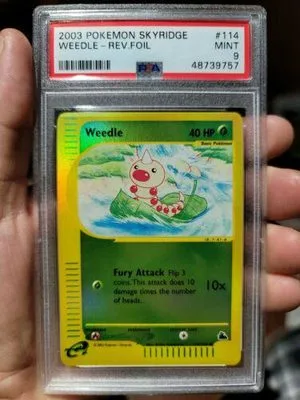 Weedle [Reverse Holo], English Pokemon card