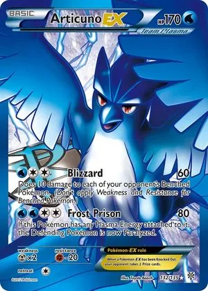 Articuno EX, English Pokemon card