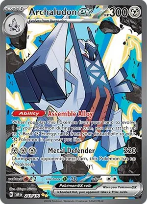 Archaludon ex, English Pokemon card