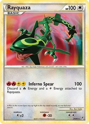 Rayquaza, English Pokemon card