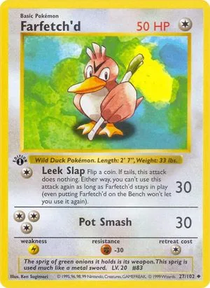 Farfetch'd [1st Edition], English Pokemon card