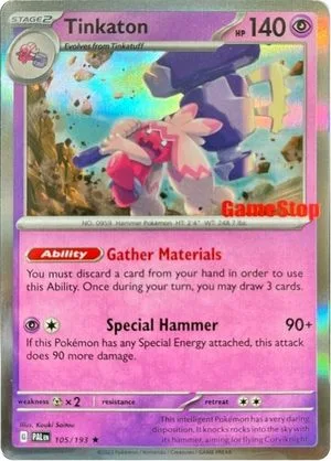 Tinkaton [GameStop], English Pokemon card