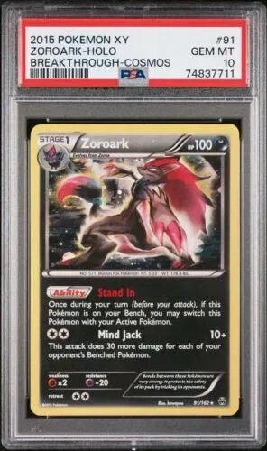 Zoroark [Cosmos Holo], English Pokemon card