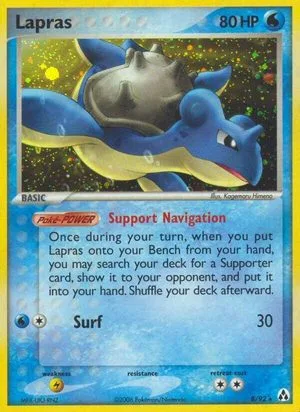 Lapras, English Pokemon card