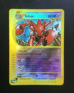 Scizor [Reverse Holo], English Pokemon card