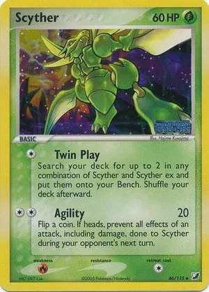 Scyther [Reverse Holo], English Pokemon card
