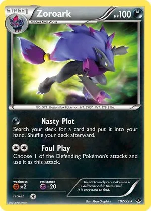 Zoroark, English Pokemon card