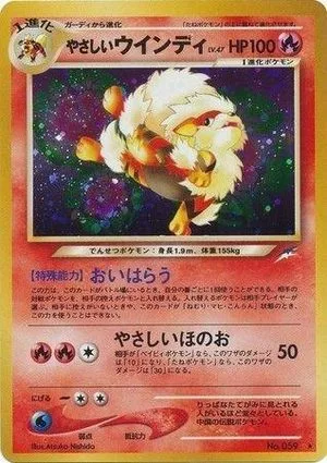 Light Arcanine — Darkness, and to Light, Japanese Pokemon card