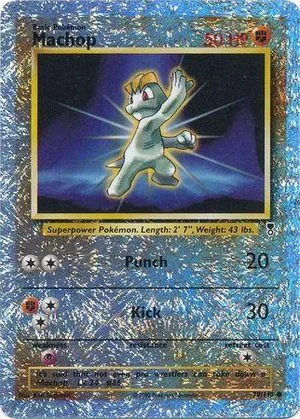 Machop [Reverse Holo], English Pokemon card