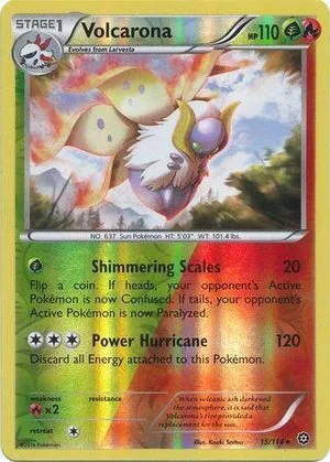 Volcarona [Reverse Holo], English Pokemon card