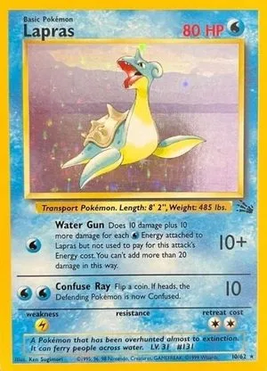 Lapras, English Pokemon card