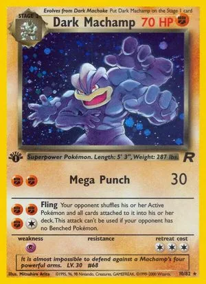 Dark Machamp [1st Edition], English Pokemon card