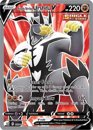 Single Strike Urshifu V, English Pokemon card