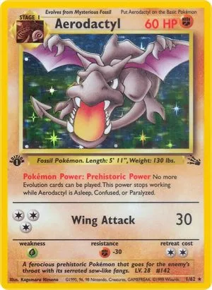 Aerodactyl [1st Edition], English Pokemon card