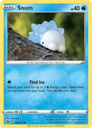 Snom, English Pokemon card
