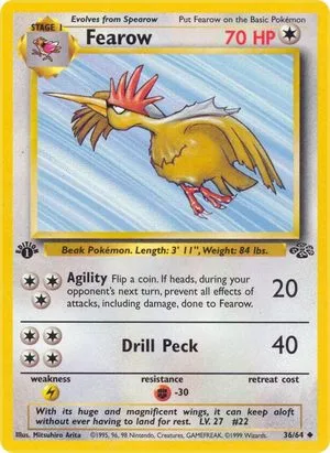 Fearow [1st Edition], English Pokemon card