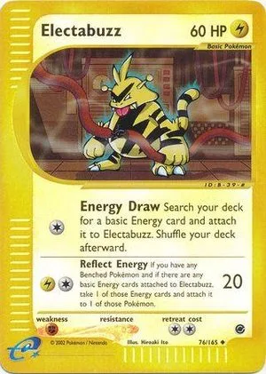 Electabuzz [Reverse Holo], English Pokemon card