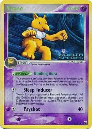 Hypno [Reverse Holo], English Pokemon card