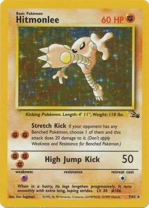 Hitmonlee, English Pokemon card
