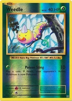 Weedle [Reverse Holo], English Pokemon card