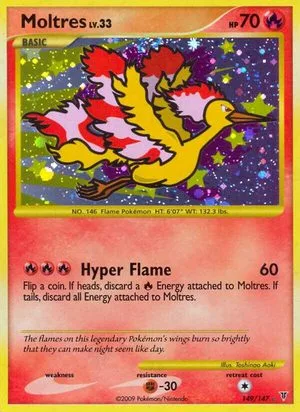 Moltres, English Pokemon card