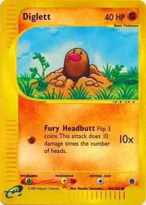 Diglett [Reverse Holo], English Pokemon card