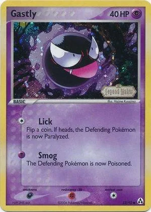 Gastly [Reverse Holo], English Pokemon card