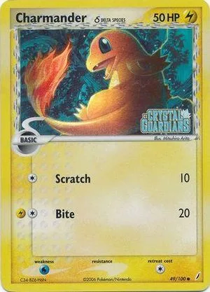 Charmander [Reverse Holo], English Pokemon card