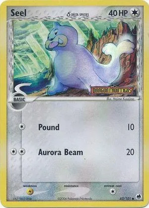 Seel [Reverse Holo], English Pokemon card