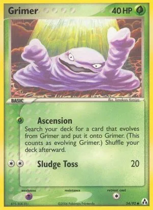 Grimer, English Pokemon card