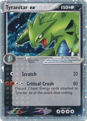 Tyranitar ex [Holo], English Pokemon card