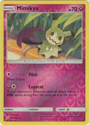 Mimikyu [Reverse Holo], English Pokemon card