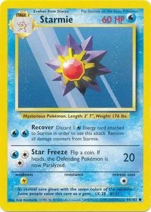 Starmie [Trainer Deck B], English Pokemon card