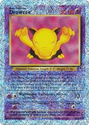 Drowzee [Reverse Holo], English Pokemon card