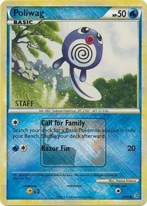 Poliwag [Staff], English Pokemon card