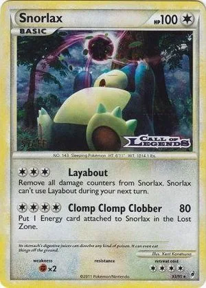Snorlax [Staff Pre-Release], English Pokemon card