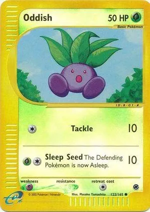 Oddish [Reverse Holo], English Pokemon card
