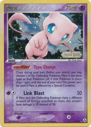 Mew [Reverse Holo], English Pokemon card