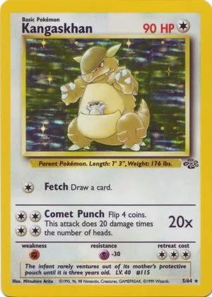 Kangaskhan, English Pokemon card