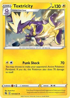 Toxtricity, English Pokemon card