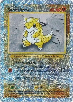 Sandshrew [Reverse Holo], English Pokemon card