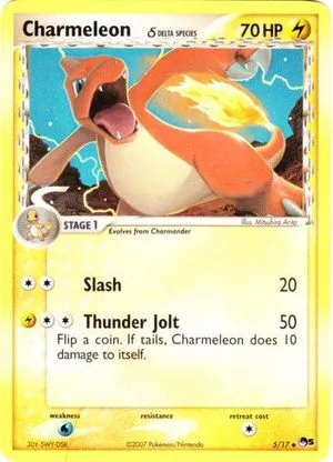 Charmeleon, English Pokemon card