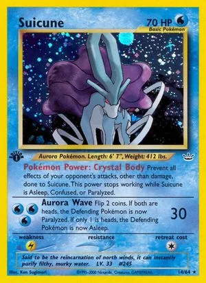 Suicune [1st Edition], English Pokemon card