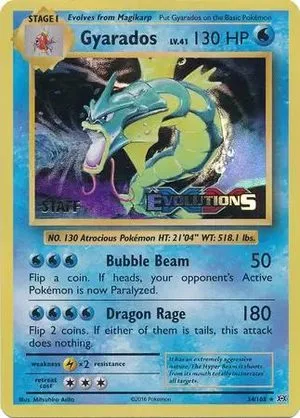 Gyarados [Prerelease Staff], English Pokemon card