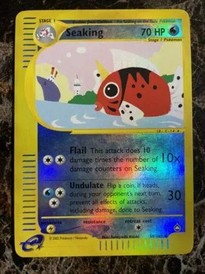Seaking [Reverse Holo], English Pokemon card